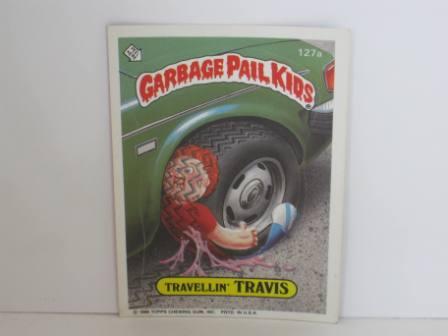 127a Travelin TRAVIS 1986 Topps Garbage Pail Kids Card